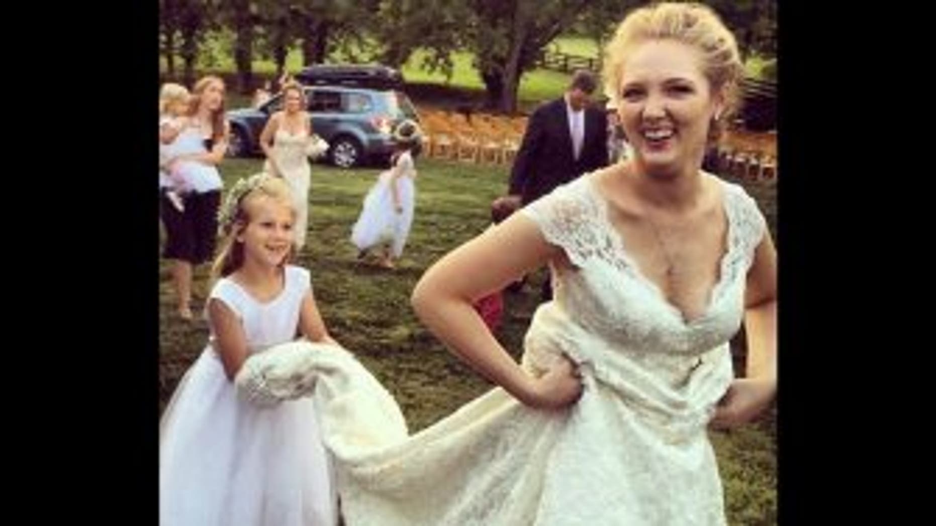 NASCAR Wedding Dress